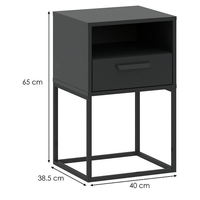 Nachttisch 1S-40 anthrazit