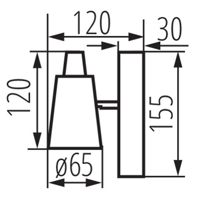 Lampe SEMPRA 33091 EL-1I B-SR 