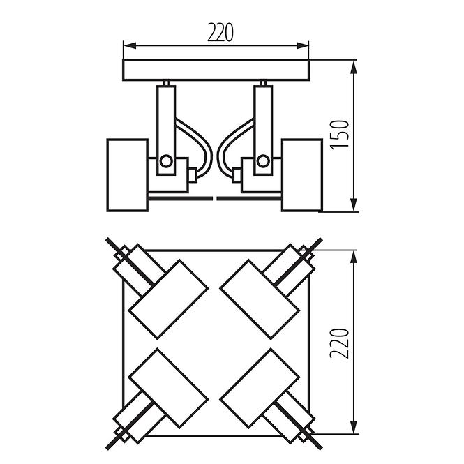 Lampe SONDA II 34928 EL-4O B 