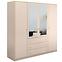 Schrank Siena D4 Sandbeige / Spiegel