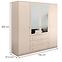 Schrank Siena D4 Sandbeige / Spiegel,2