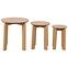 Couchtisch-Set Matt Blue Oak ,4