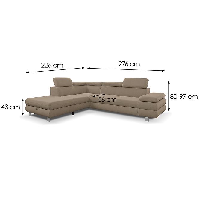 Ecksofa Conti L Curio 20