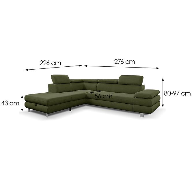 Ecksofa Conti L Curio 39