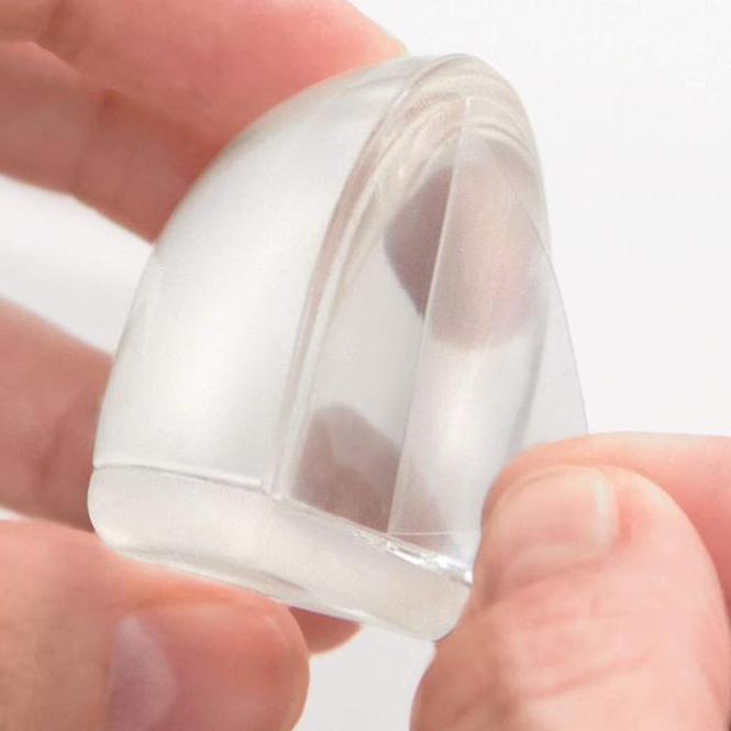 Türstopper 42x36x22mm transparent selbstklebend