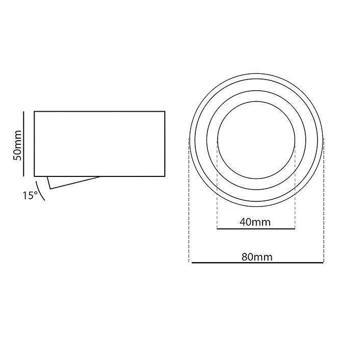 Lampe Amat 50MM 020B white O K1