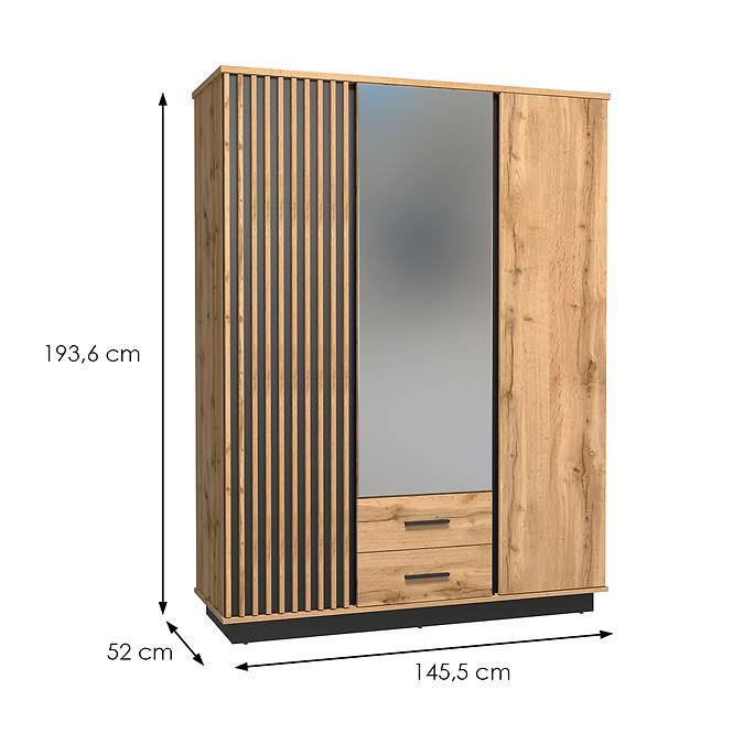 Schrank Lamelo LA15 Eiche Wotan