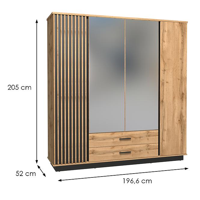 Schrank Lamelo LA18 Eiche Wotan