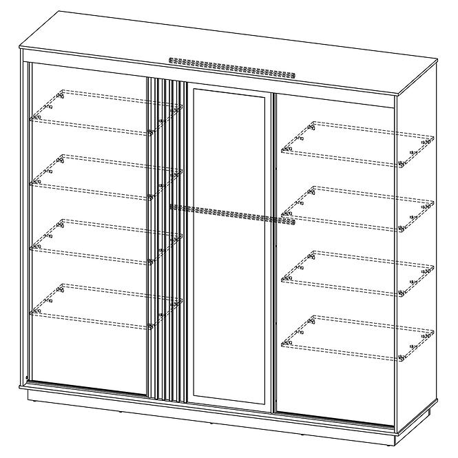 Schrank Lamelo LA19 Eiche Wotan