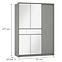 Schrank Split 157 Platinum/Spiegeln,2