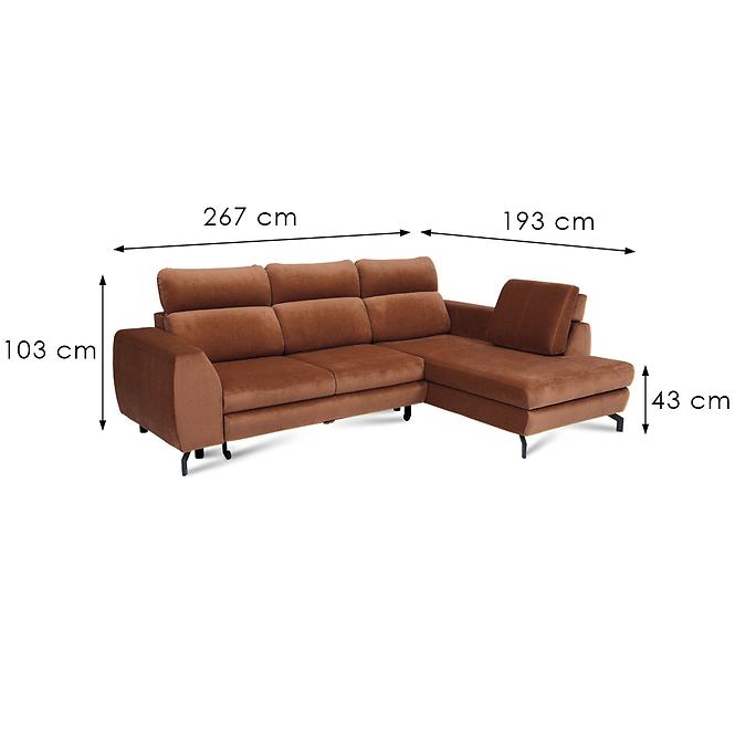 Ecksofa Margo L Zetta 295 