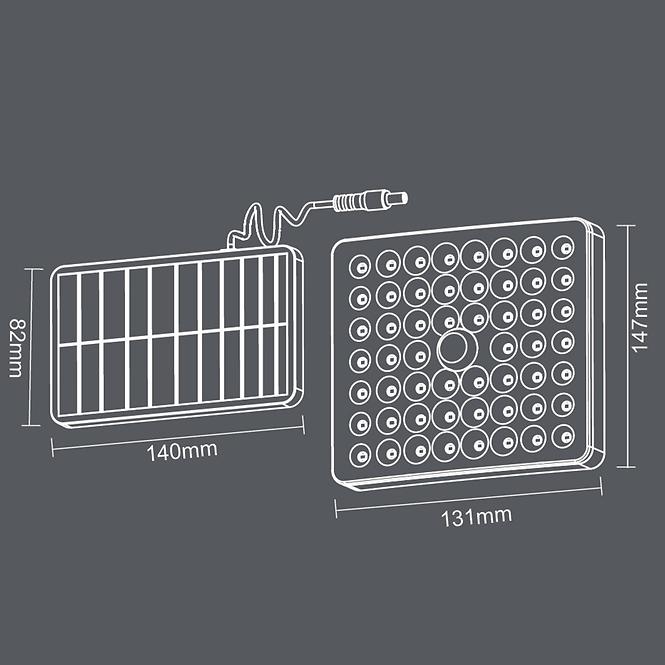 Solarlampe 46817 Black