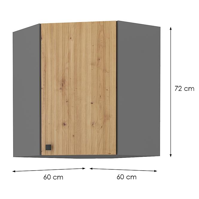 Küchenzeile AVA ARTISAN/Antracyt 60X60 GN-72 2F (45°)