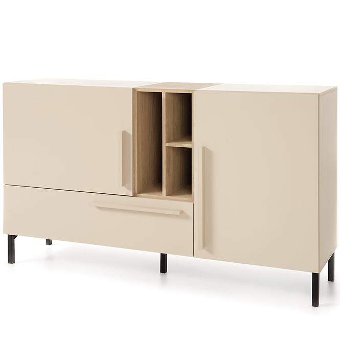 Kommode Sergio SE6 3D Beige/Eiche