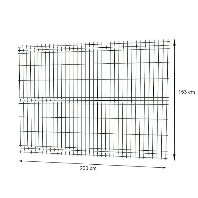 Einstabmattenzaun 3D 1,53/2,5m