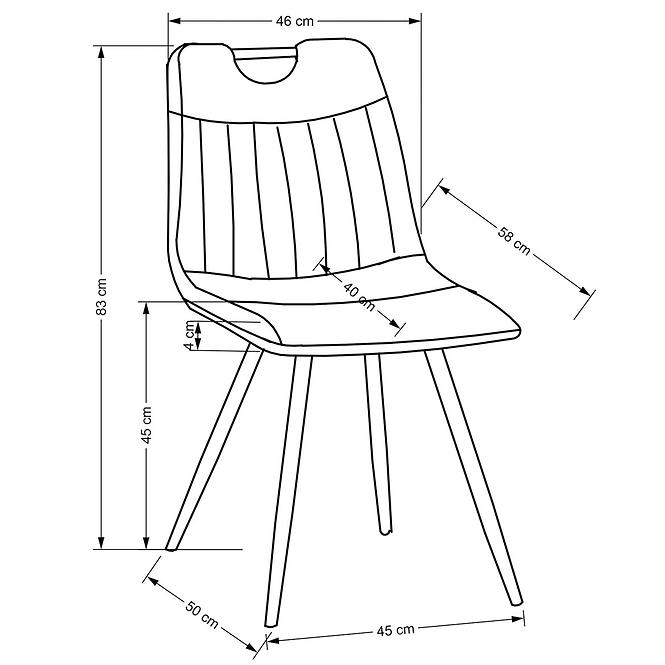 Stuhl K521 Senffarbe