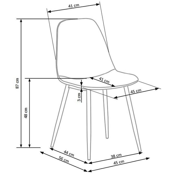 Stuhl K417 Schwarz