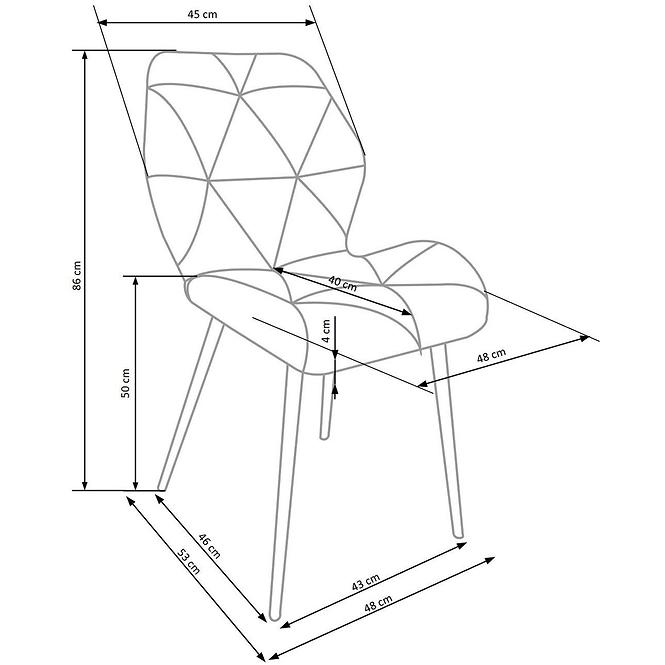 Stuhl K453 Schwarz