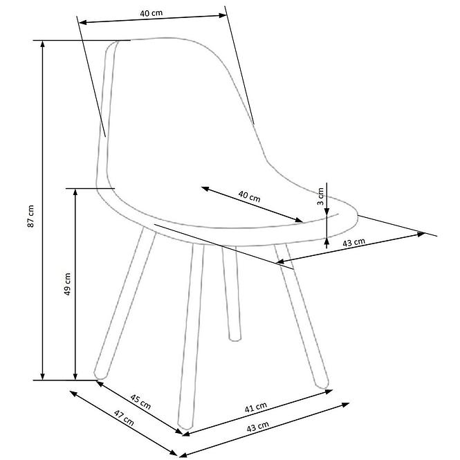 Stuhl K449 Schwarz