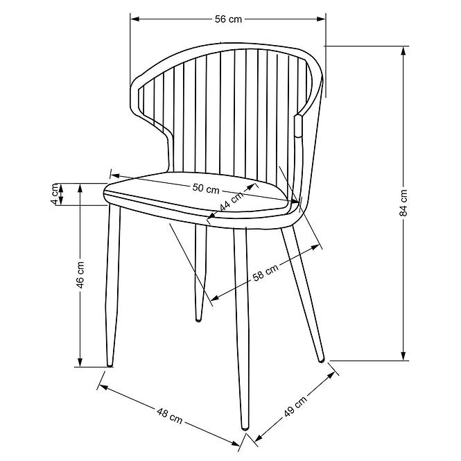 Stuhl K496 Aschgrau