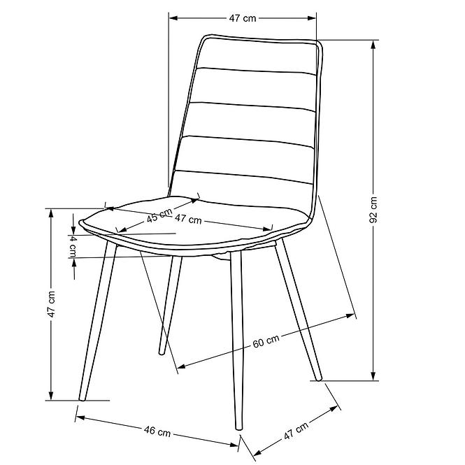 Stuhl K493 Senffarbe