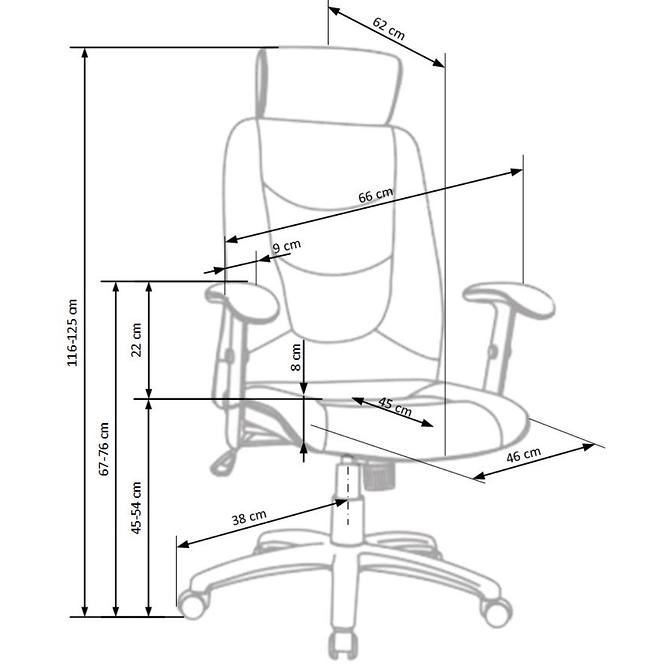 Drehstuhl Stilo 2 Dunkles Asche