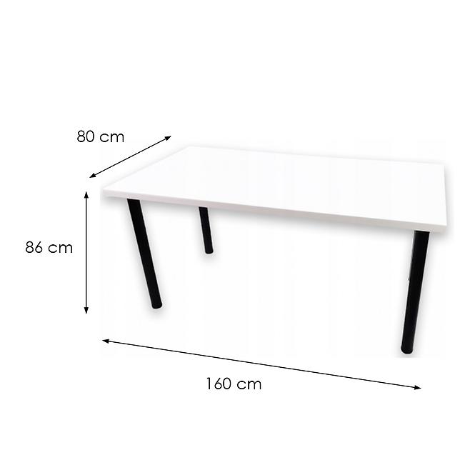 Gaming-Schreibtisch Low Weiß 160x80x3.6 Modell 0