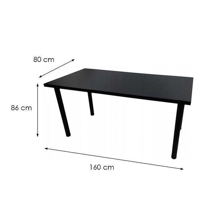 Gaming-Schreibtisch Low Schwarz 160x80x3.6 Modell 0