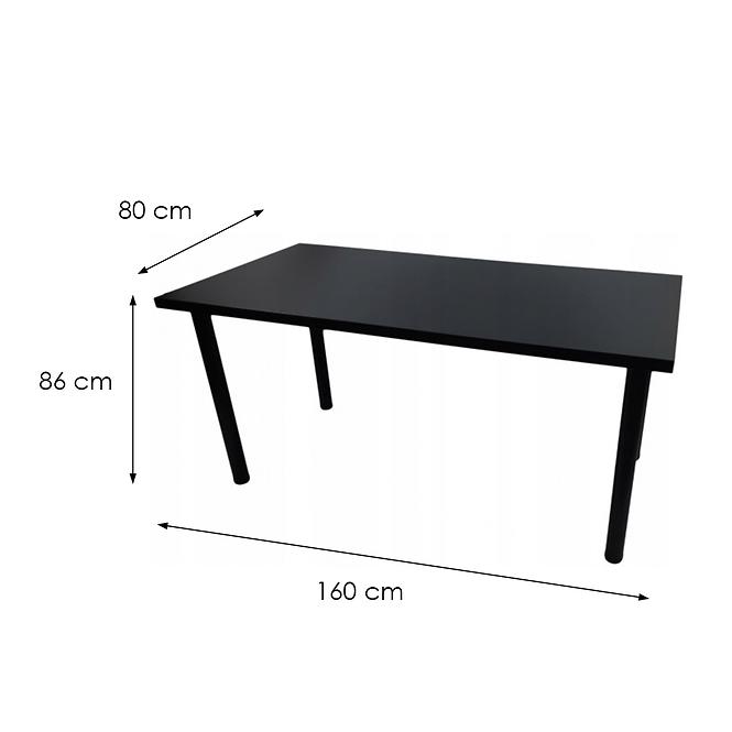 Gaming-Schreibtisch Top Schwarz 160x80x3.6 Modell 0