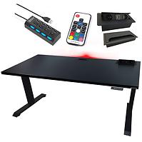 Gaming-Schreibtisch Top Elektr. Schwarz 160x80x3.6 Modell 3