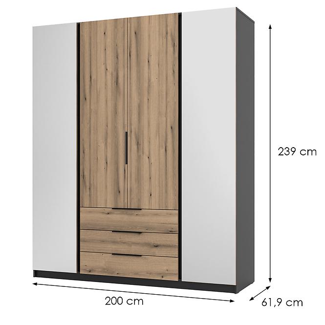 Schrank Kaja BL/EV 2 Spiegel 2F 3S