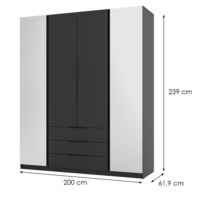 Schrank Kaja BL/BL 2 Spiegel 2F 3S