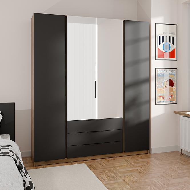 Schrank Kaja EV/BL 2F 2 Spiegel 3S