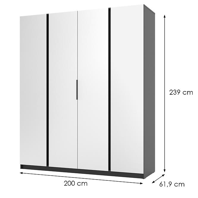 Schrank Kaja BL/EV 4 Spiegel