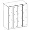 Schrank Kaja BL/BL 4 Spiegel,3