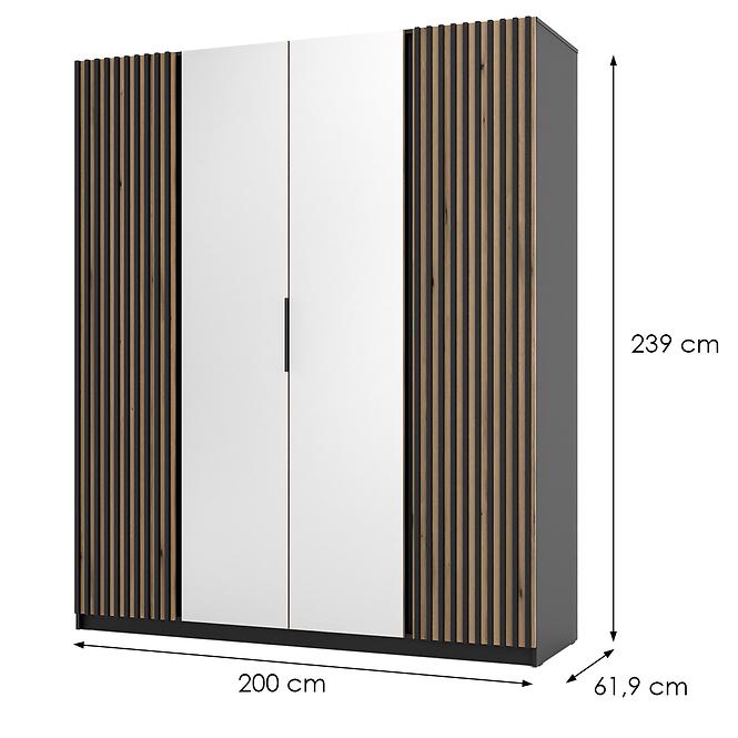 Schrank Kaja BL/EV-BL 2LAM 2 Spiegel