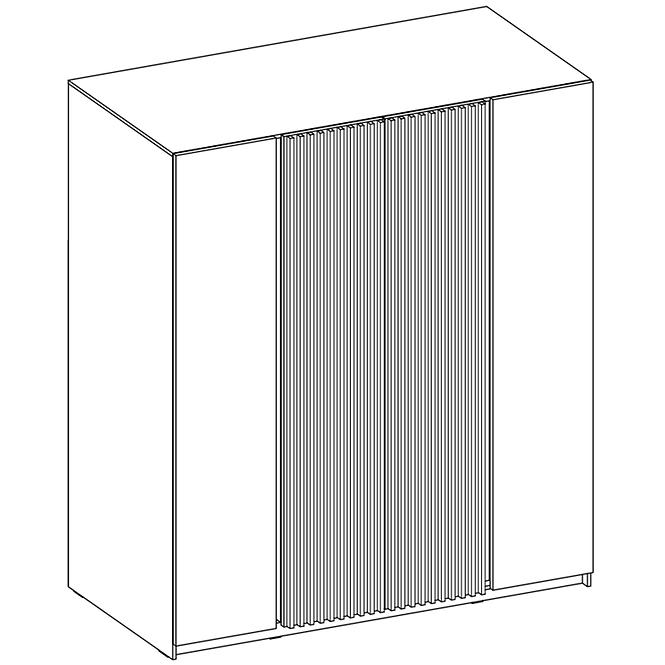 Schrank Kaja BL/EV-BL 2F 2LAM