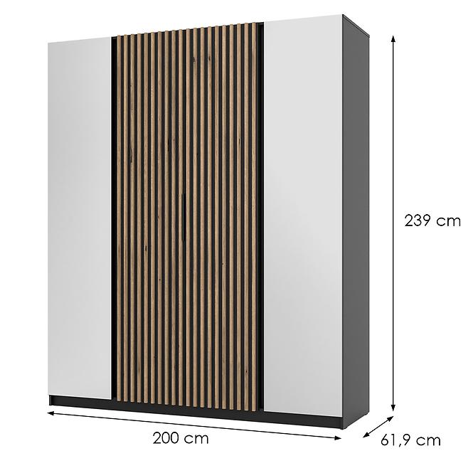 Schrank Kaja BL/BL-EV 2 Spiegel 2LAM