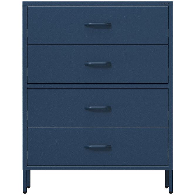 Kommode aus Metall Carla Modern Dark Blue