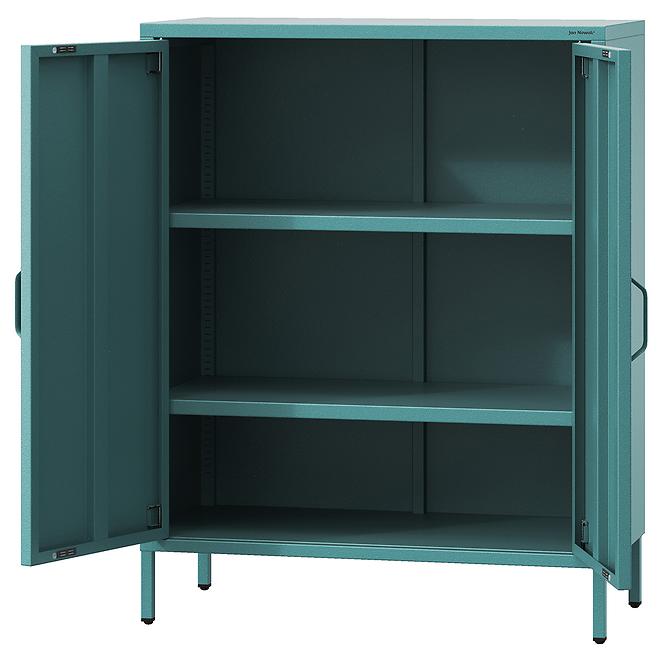 Kommode aus Metall Vito Modern Sea Green