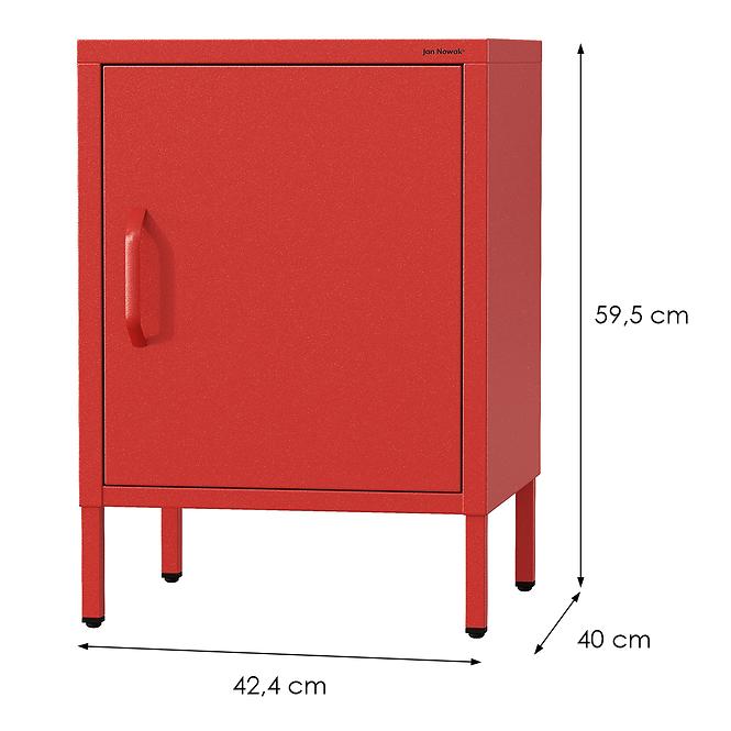 Nachttisch aus Metall Mia Modern Red