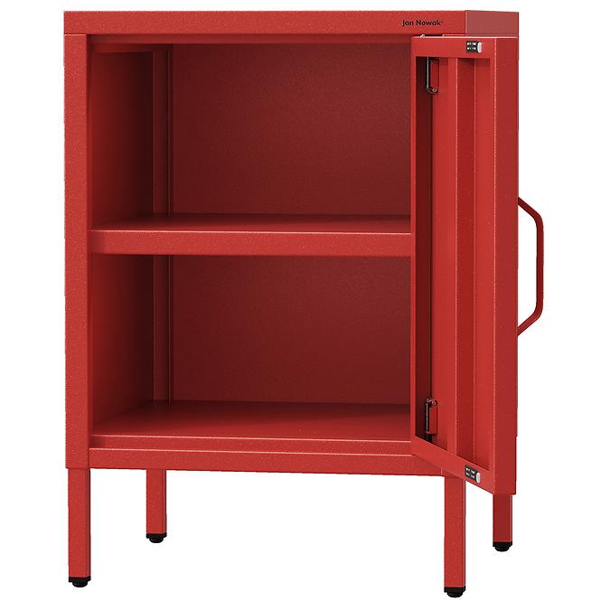 Nachttisch aus Metall Mia Modern Red