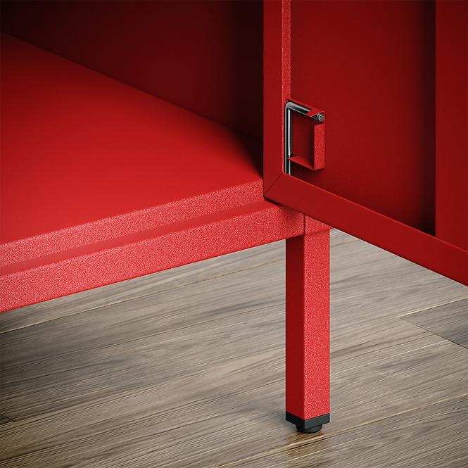 Nachttisch aus Metall Mia Modern Red