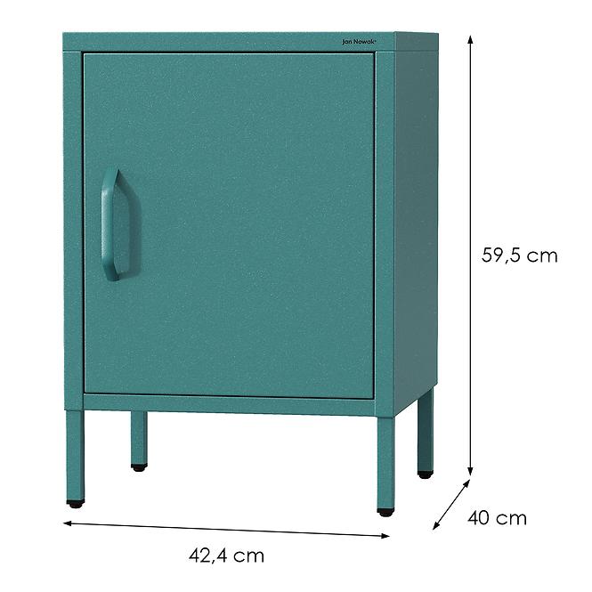 Nachttisch aus Metall Mia Modern Sea Green