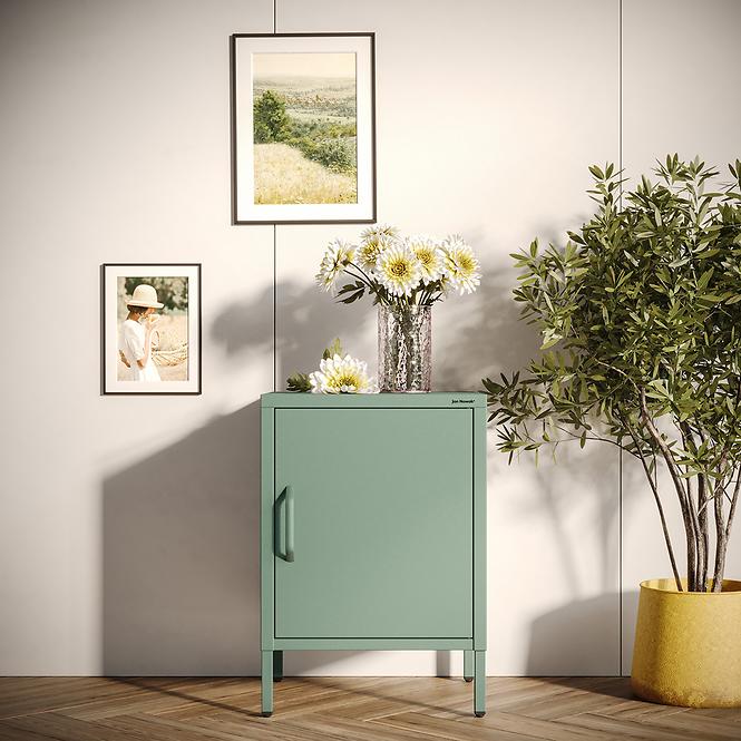 Nachttisch aus Metall Mia Modern Sea Green