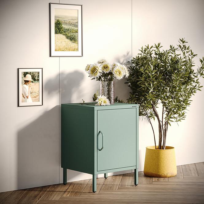 Nachttisch aus Metall Mia Modern Sea Green