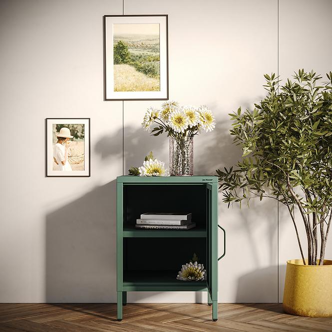 Nachttisch aus Metall Mia Modern Sea Green