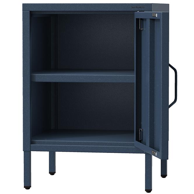 Nachttisch aus Metall Mia Modern Dark Blue