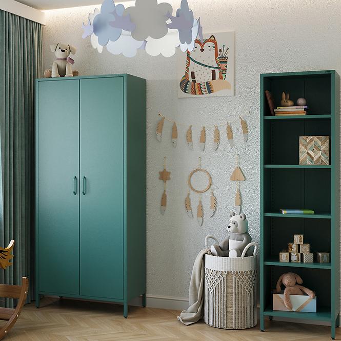 Schrank aus Metall Flavio Modern Sea Green