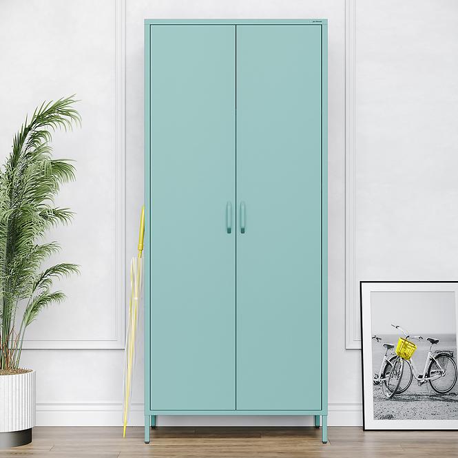 Schrank aus Metall Flavio Modern Sea Green